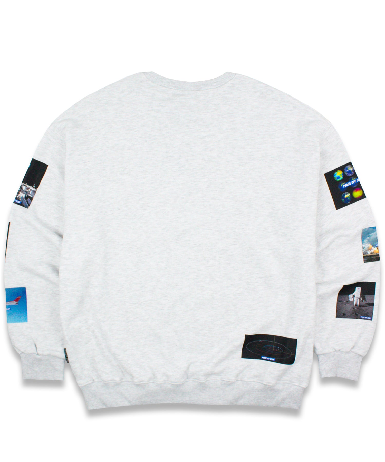 Space_Graphic Sweatshirt WHITE