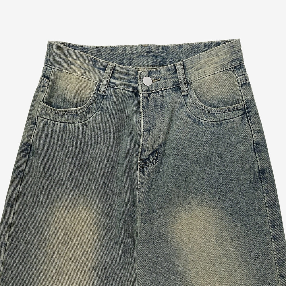 [NONCODE] Laure Denim Crop Jacket + Denim Pants Set