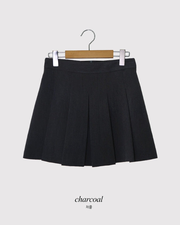 May Pintuck Pleated Mini Skirt (3color)