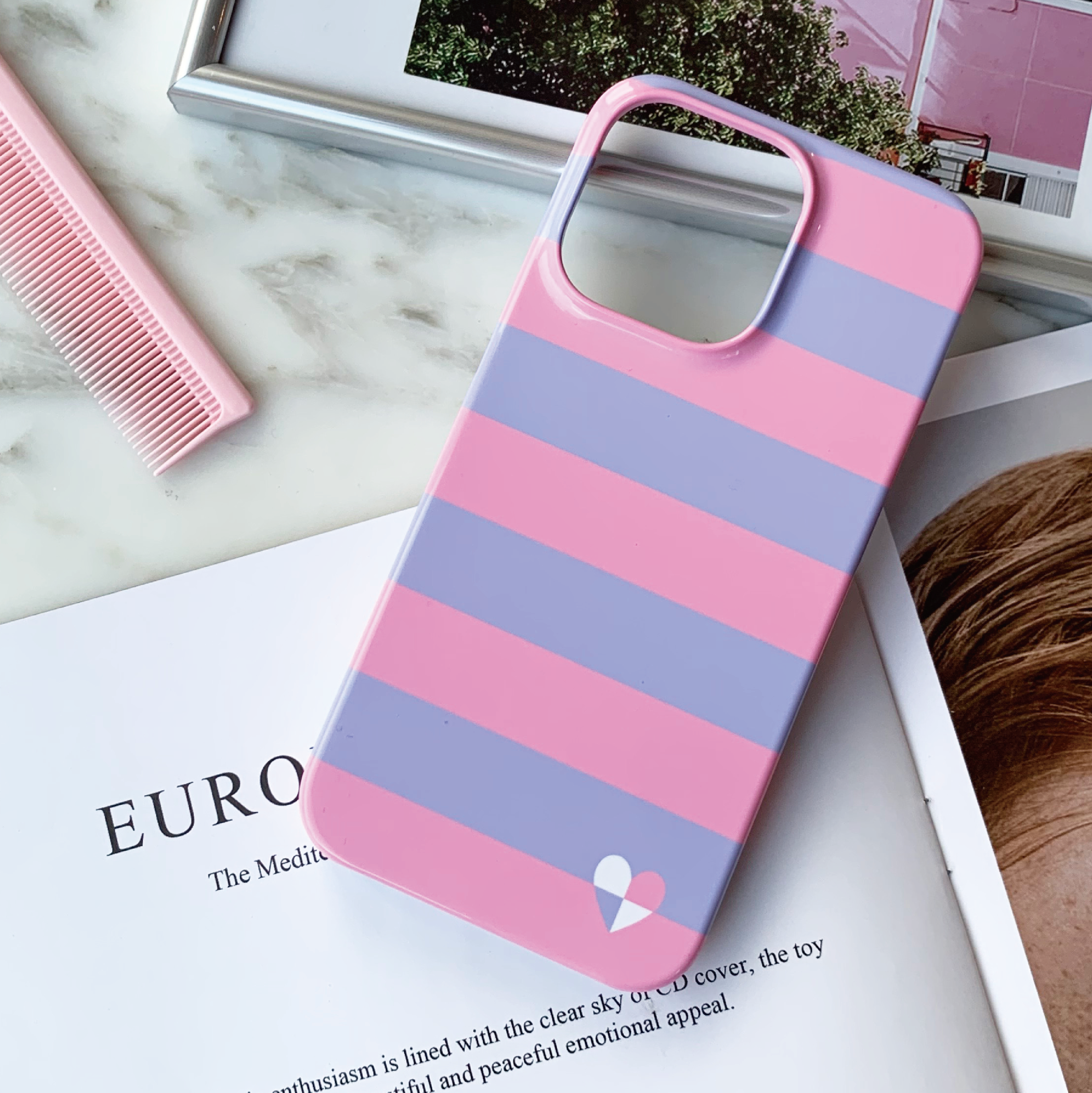 [PINK] Pop color Slim-hard case