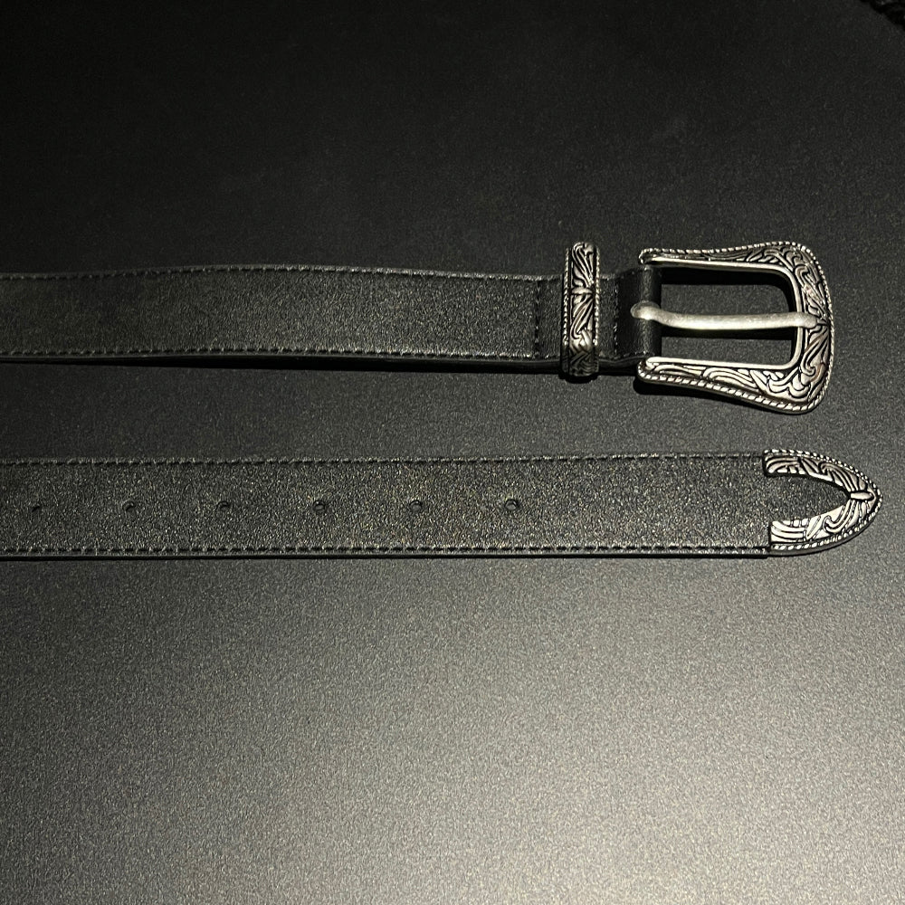 Vintage western leather belt (3color)