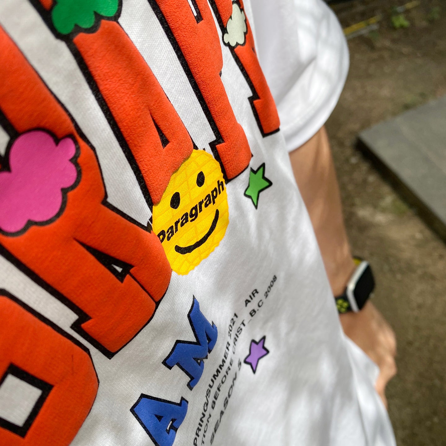 paragraph Smile Happy T-shirt 3color