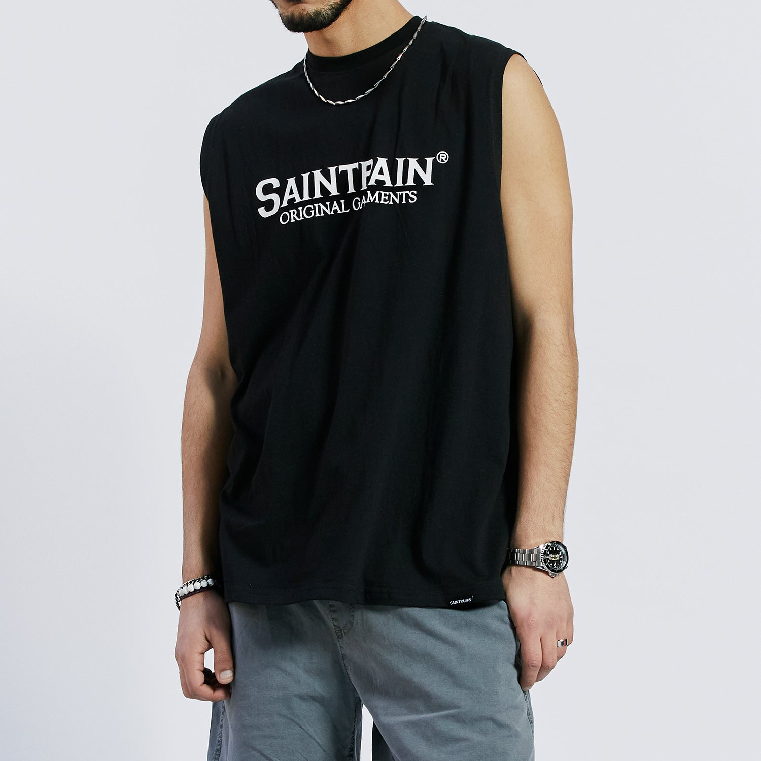 SP ORIGINAL LOGO SLEEVELESS-BLACK