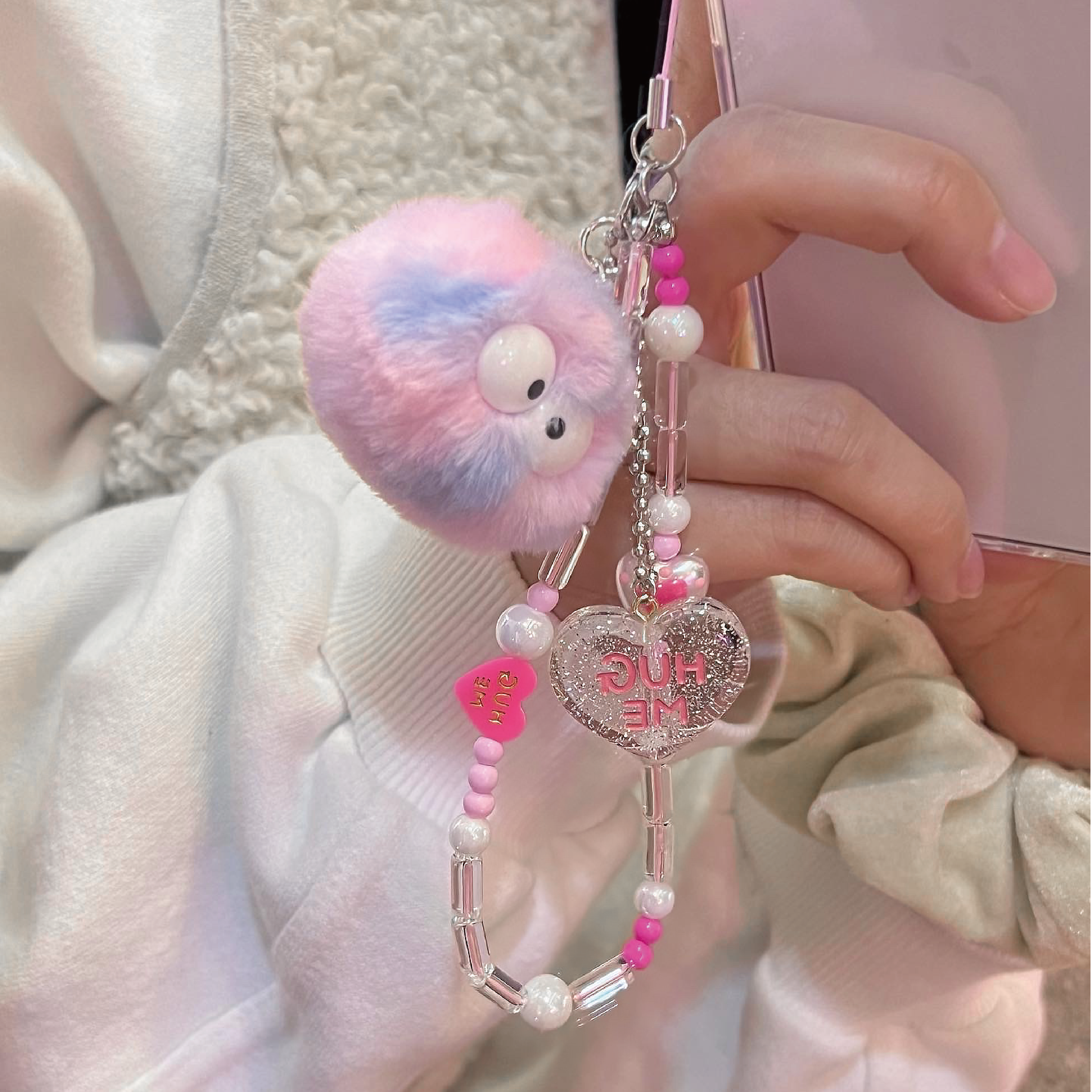 Hug Me biz phone strap keyring