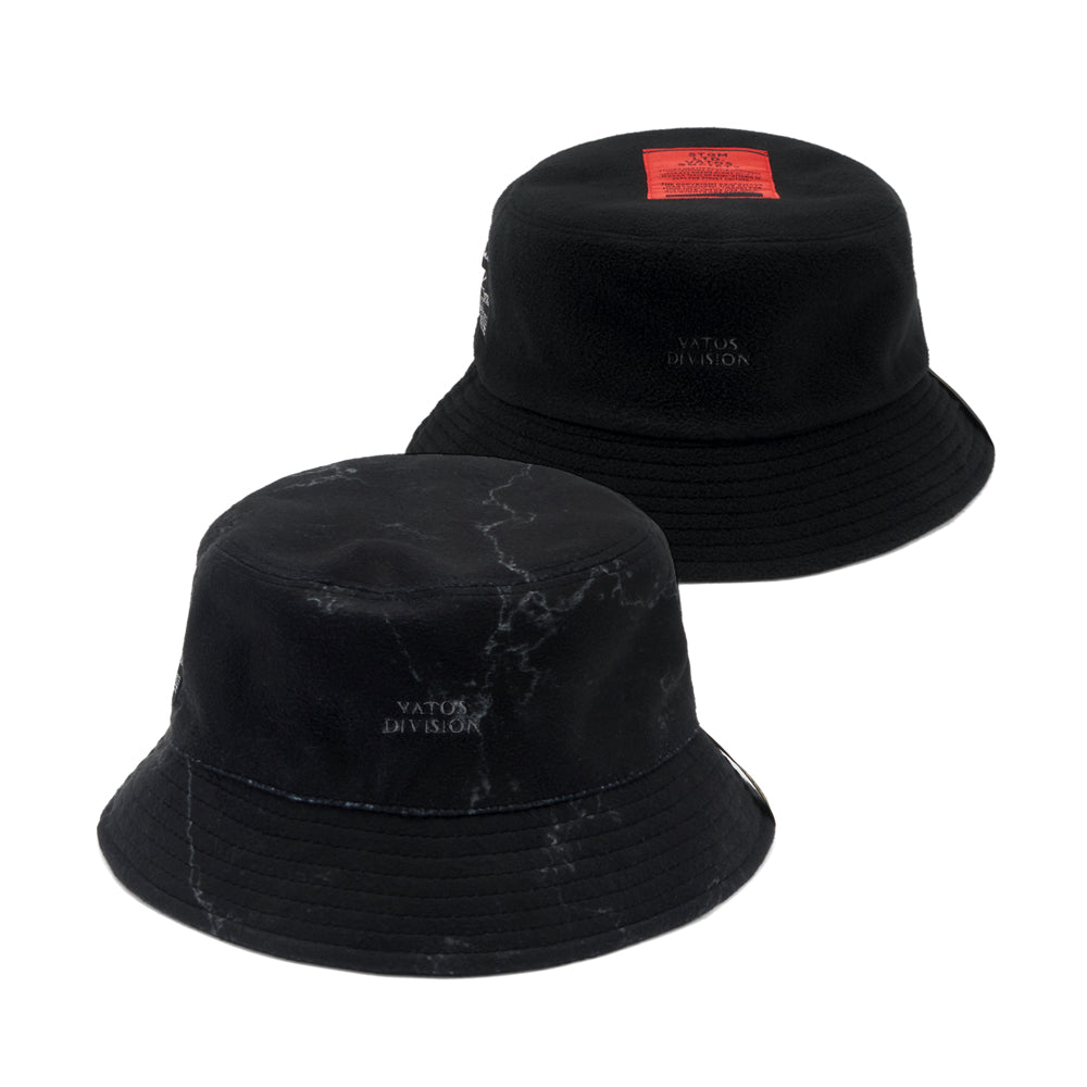 MARBLE REVERSIBLE FLEECE BUCKET HAT