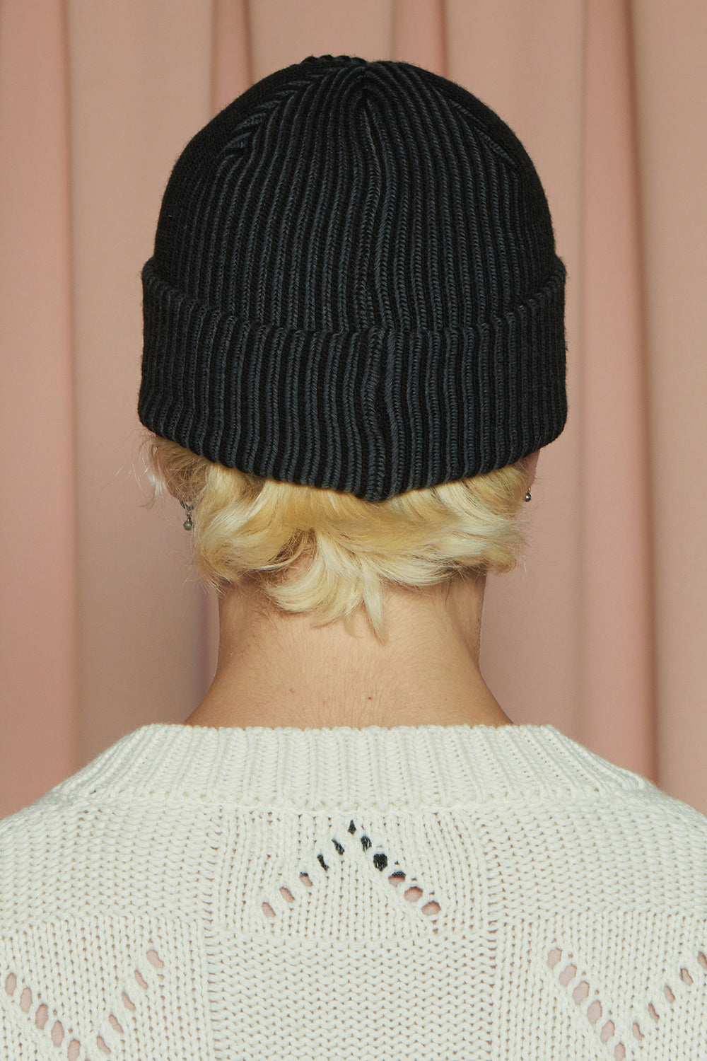 TWO-TONE BEANIE / BLACK