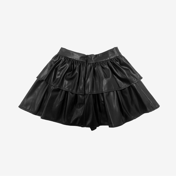 Remit Leather Can Can Can Skirt