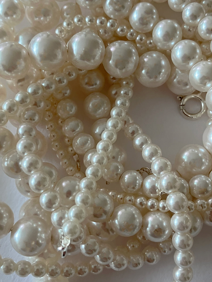 [92.5silver] swirl pearl necklace_8mm