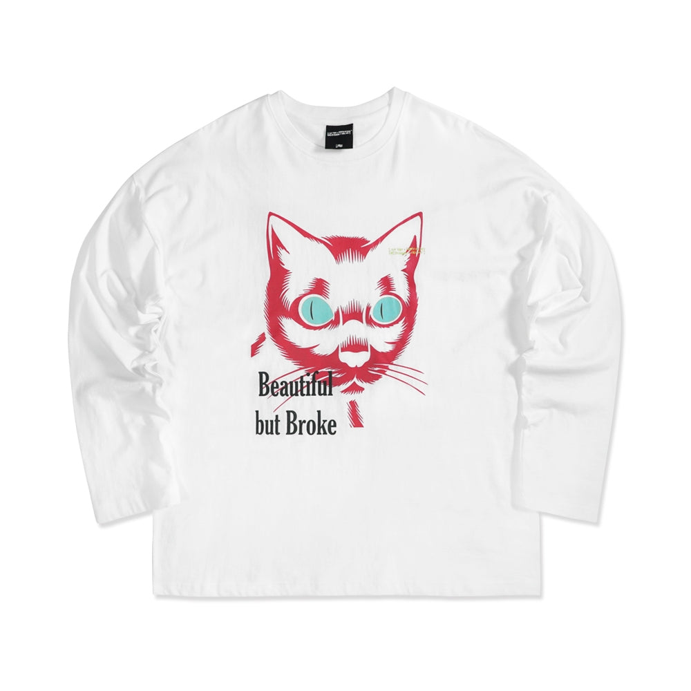 The Cat Face Long Sleeve T-Shirt (3color)