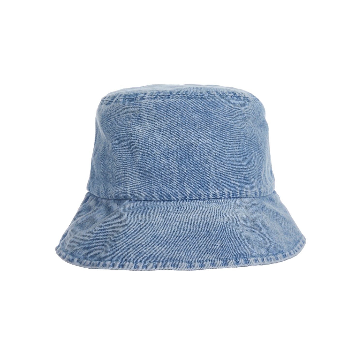 Stone wash denim bucket hat