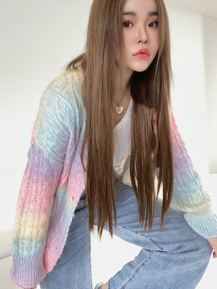 rainbow cardigan