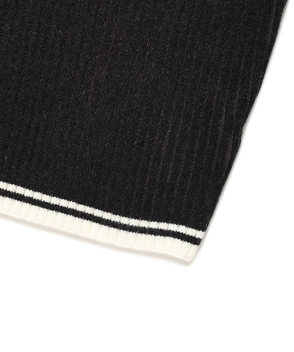 W SLAMMERS TURTLE NECK KNIT BLACK(CV2DFFK640A)