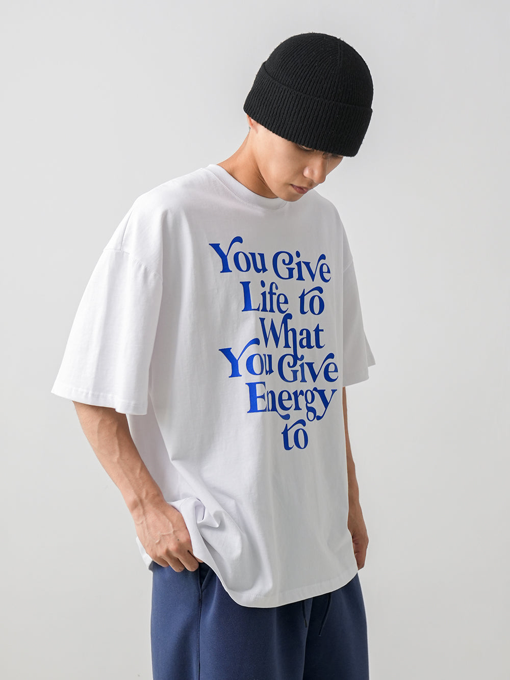 Give lettering half-sleeves 3color