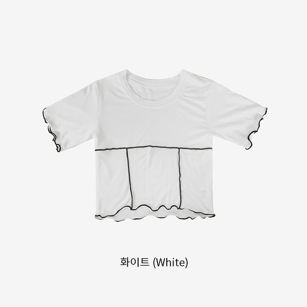 Strop Line Half T-Shirt