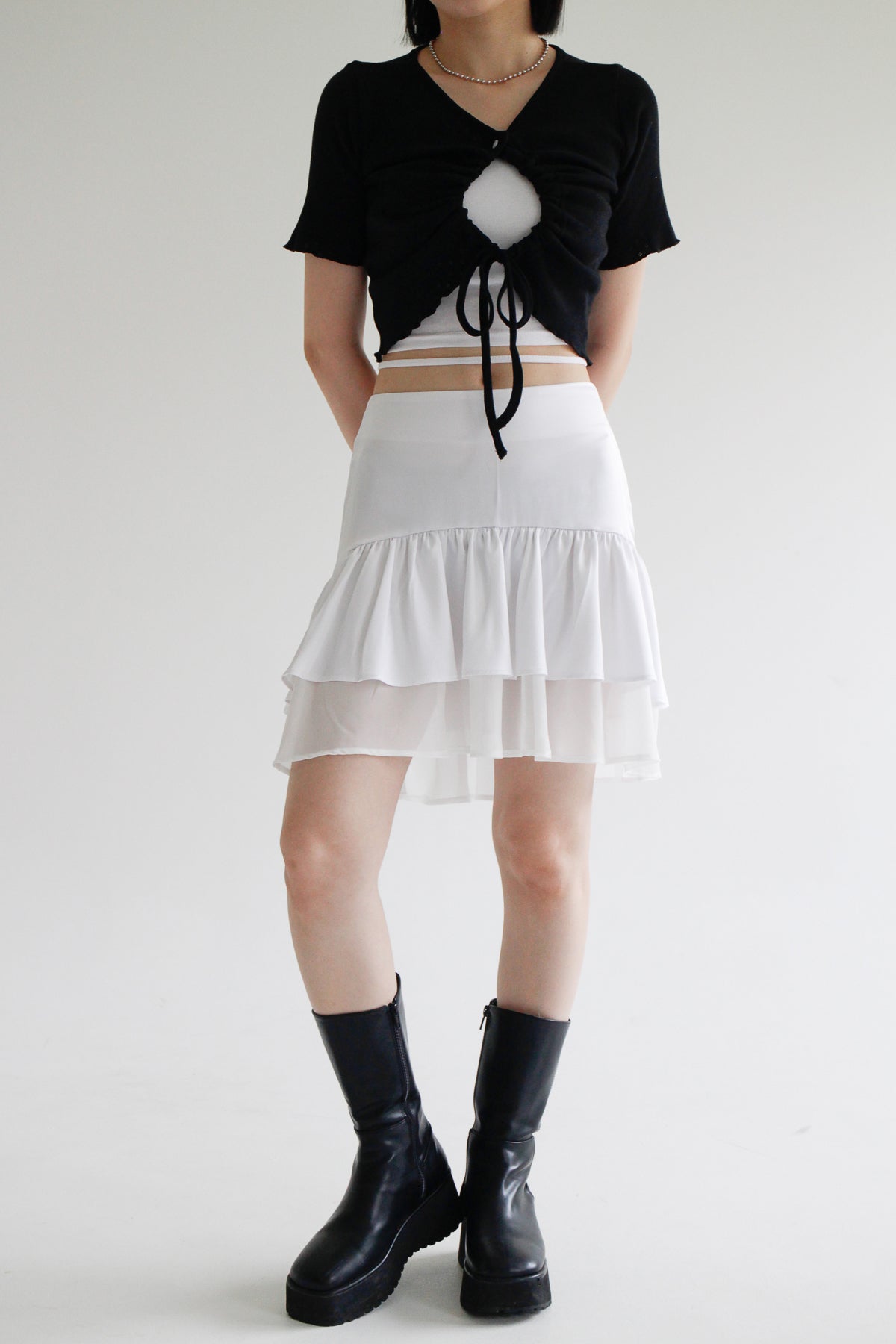 Silky Cancan Skirt (3color)