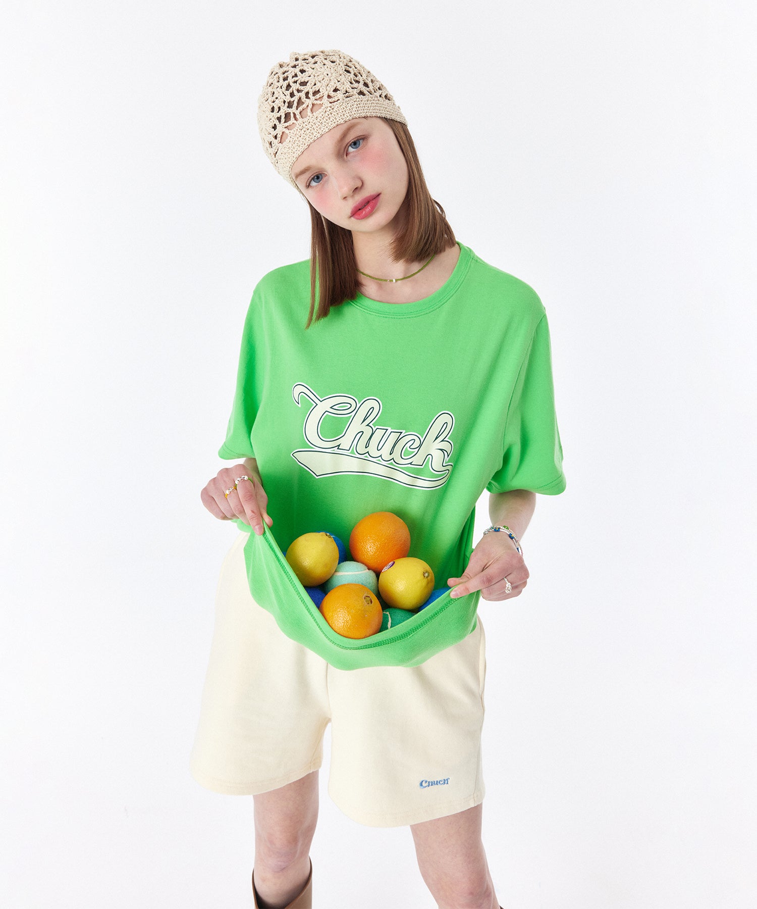 ベースボールロゴTシャツ / CHUCK BASEBALL LOGO T-SHIRT (LIGHT GREEN)