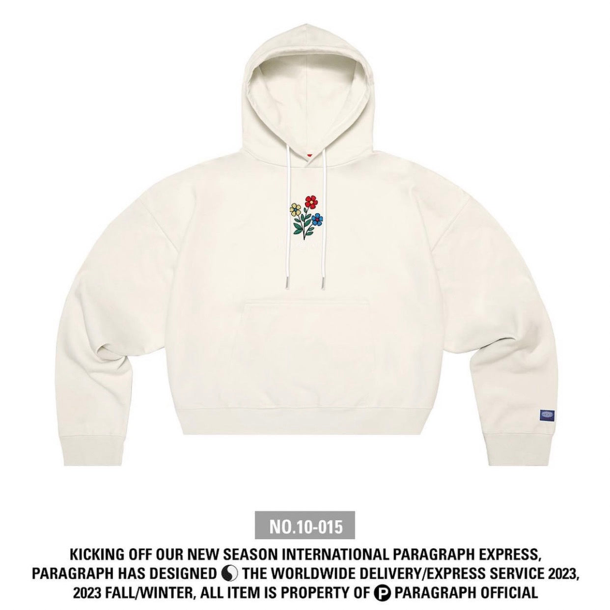 Paragraph FLOWER CROP HOODIE