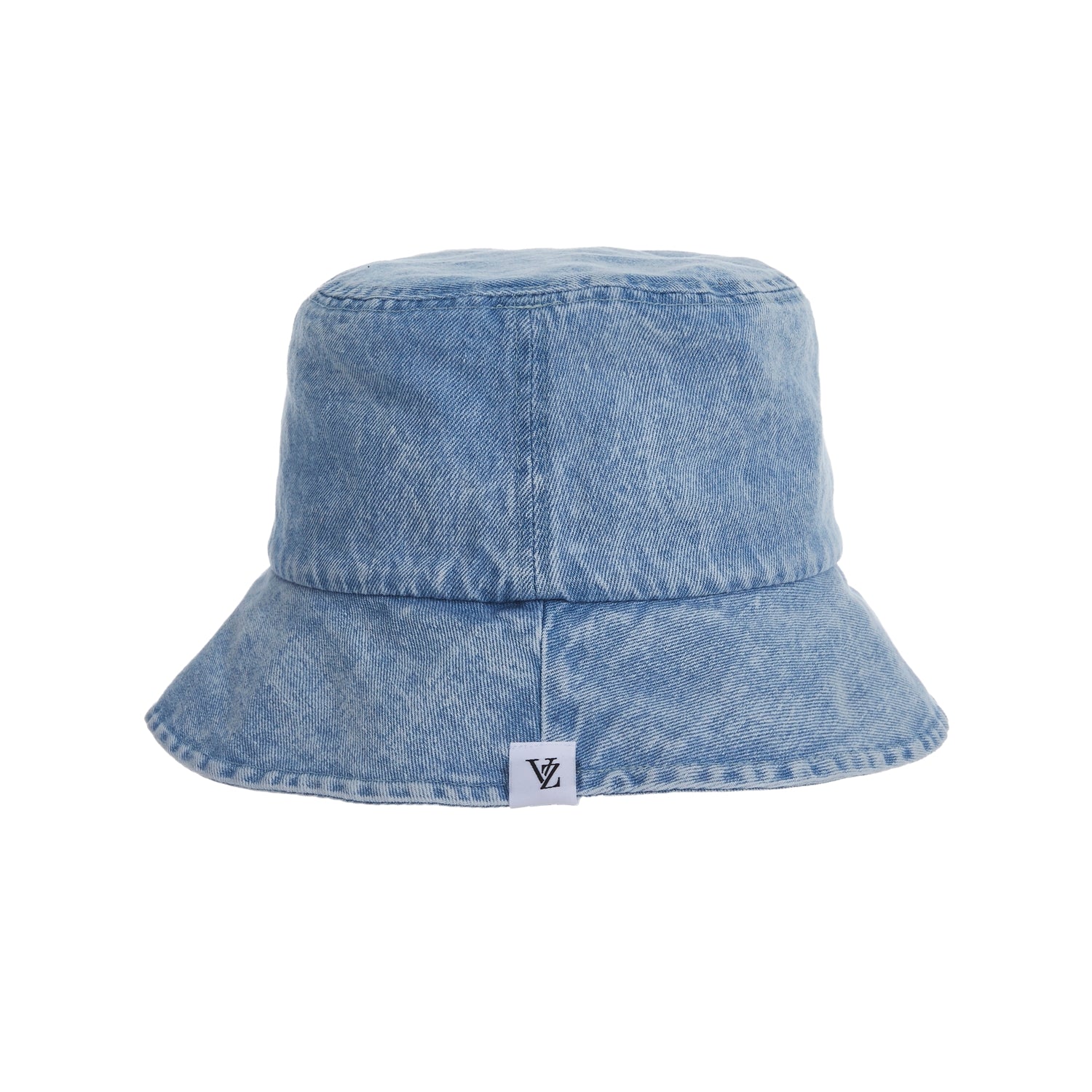 Stone wash denim bucket hat