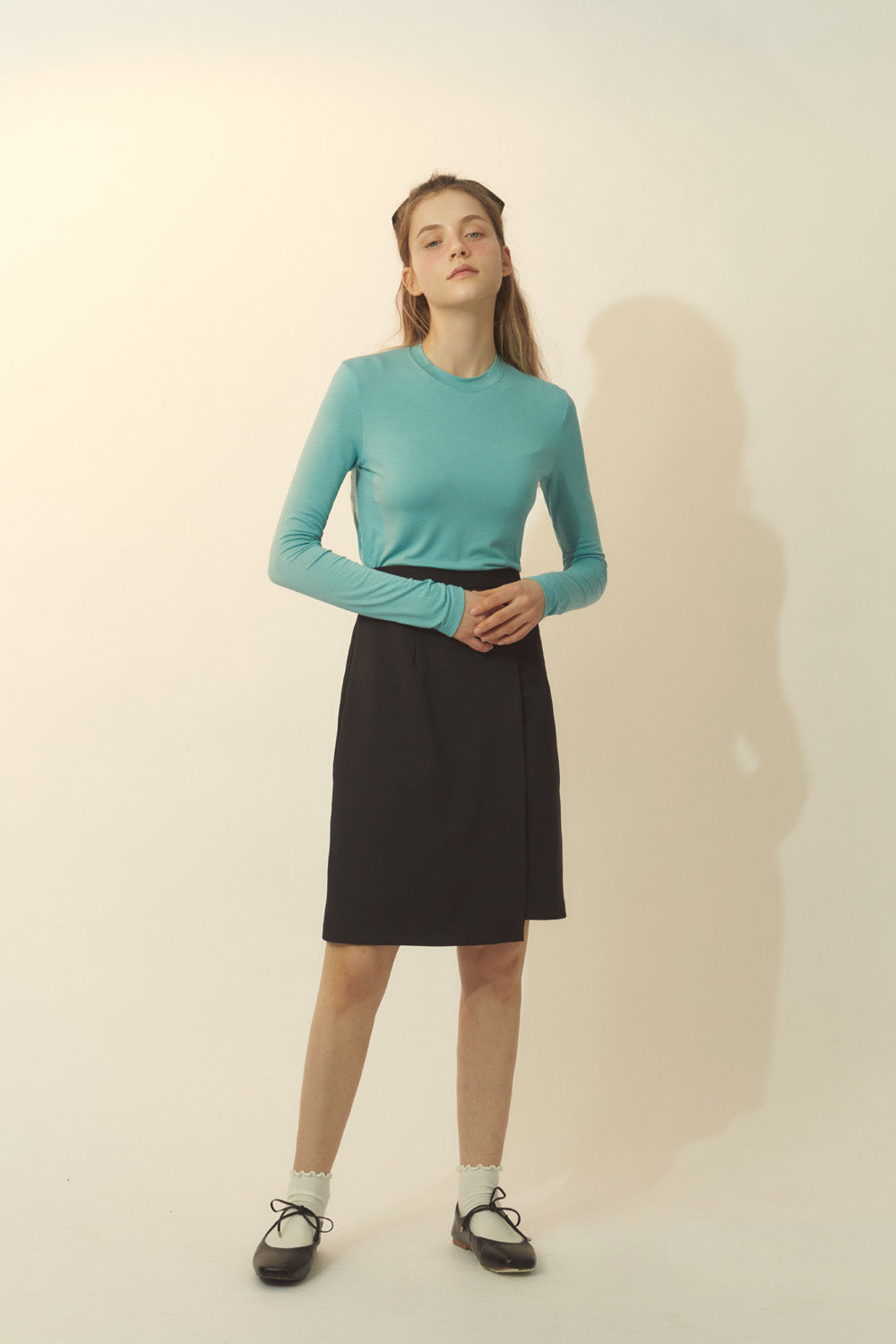 [BREEZE] Mini Midi Long Basic Skirt_BLACK (CTD1)