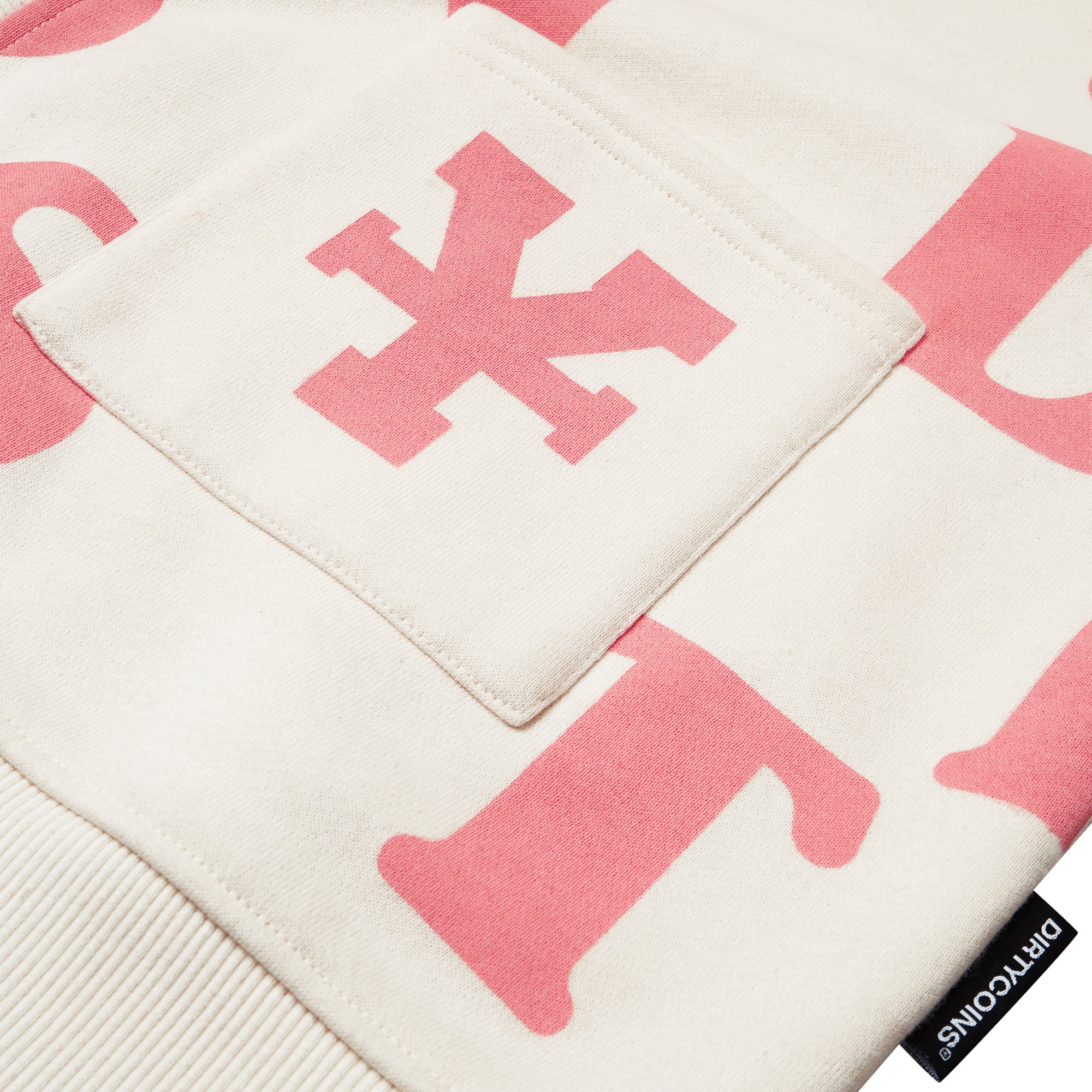 Print Cardigan - Ivory/Pink