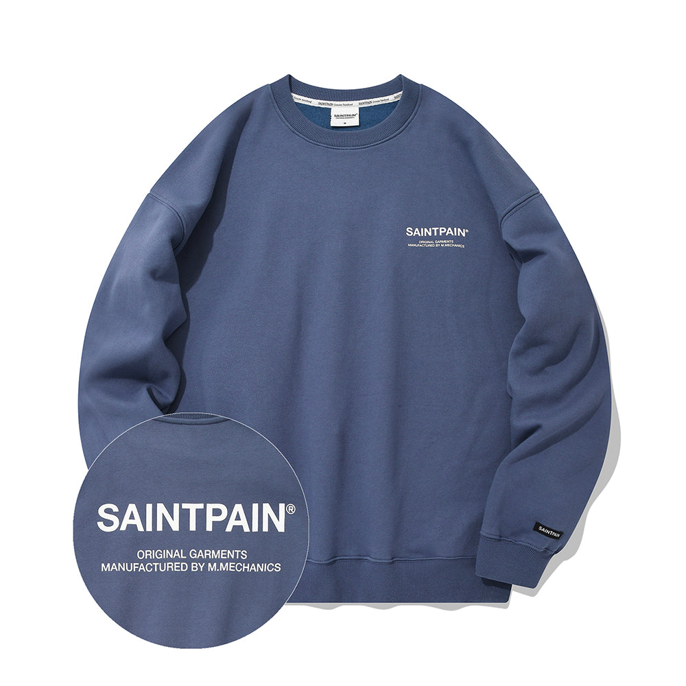 SP VARIATION LOGO CREWNECK-BLUE