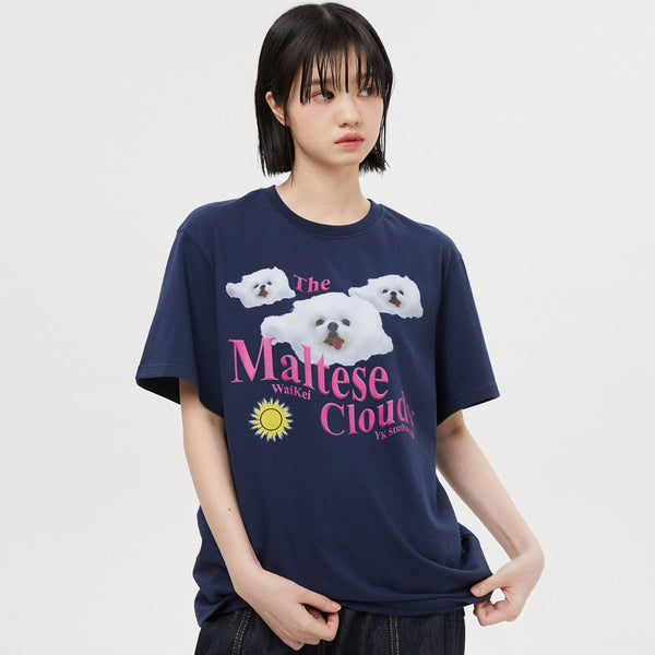 マルチーズクラウディ半袖Tシャツ