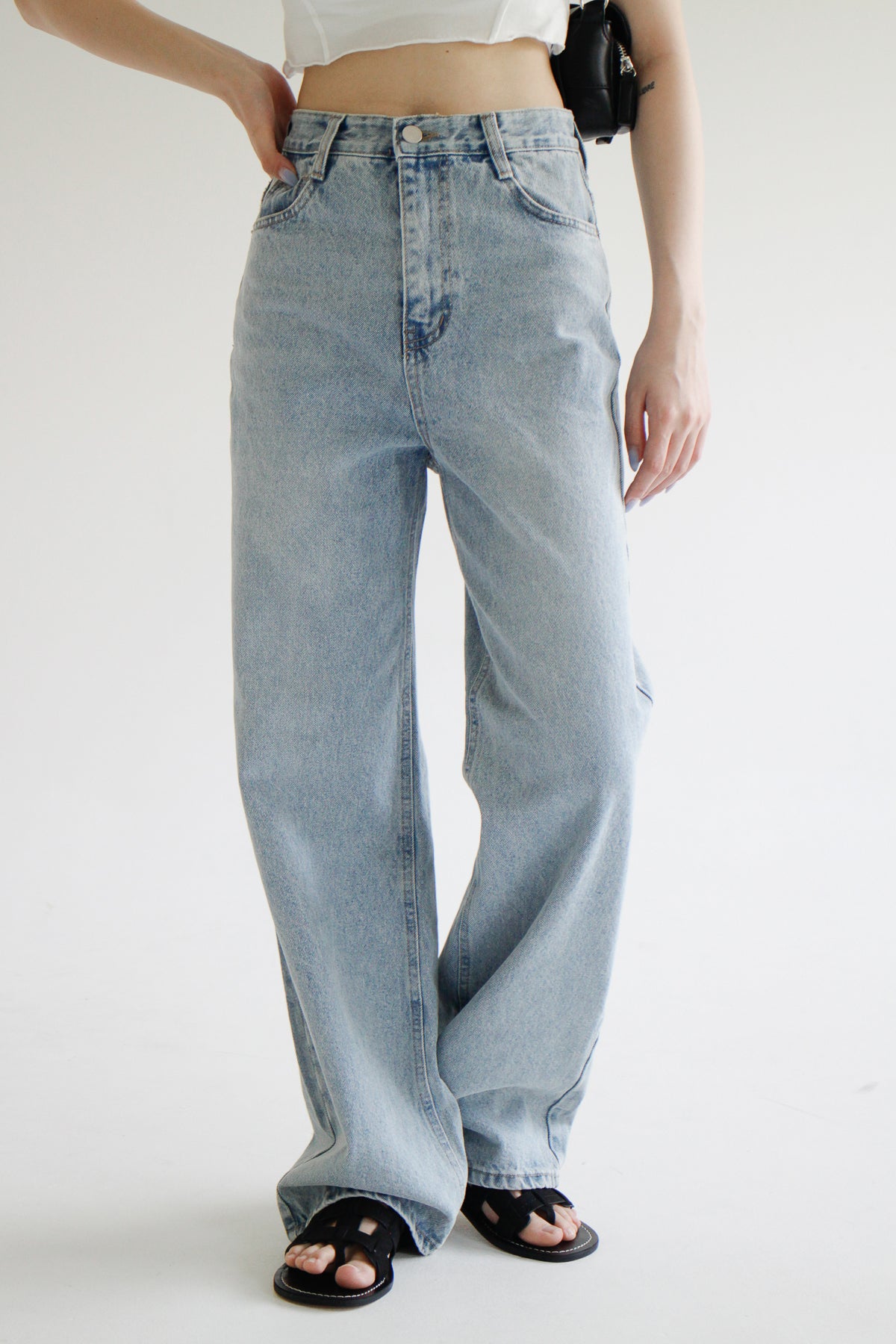 no.1297 Strong Light Blue Wide Pants