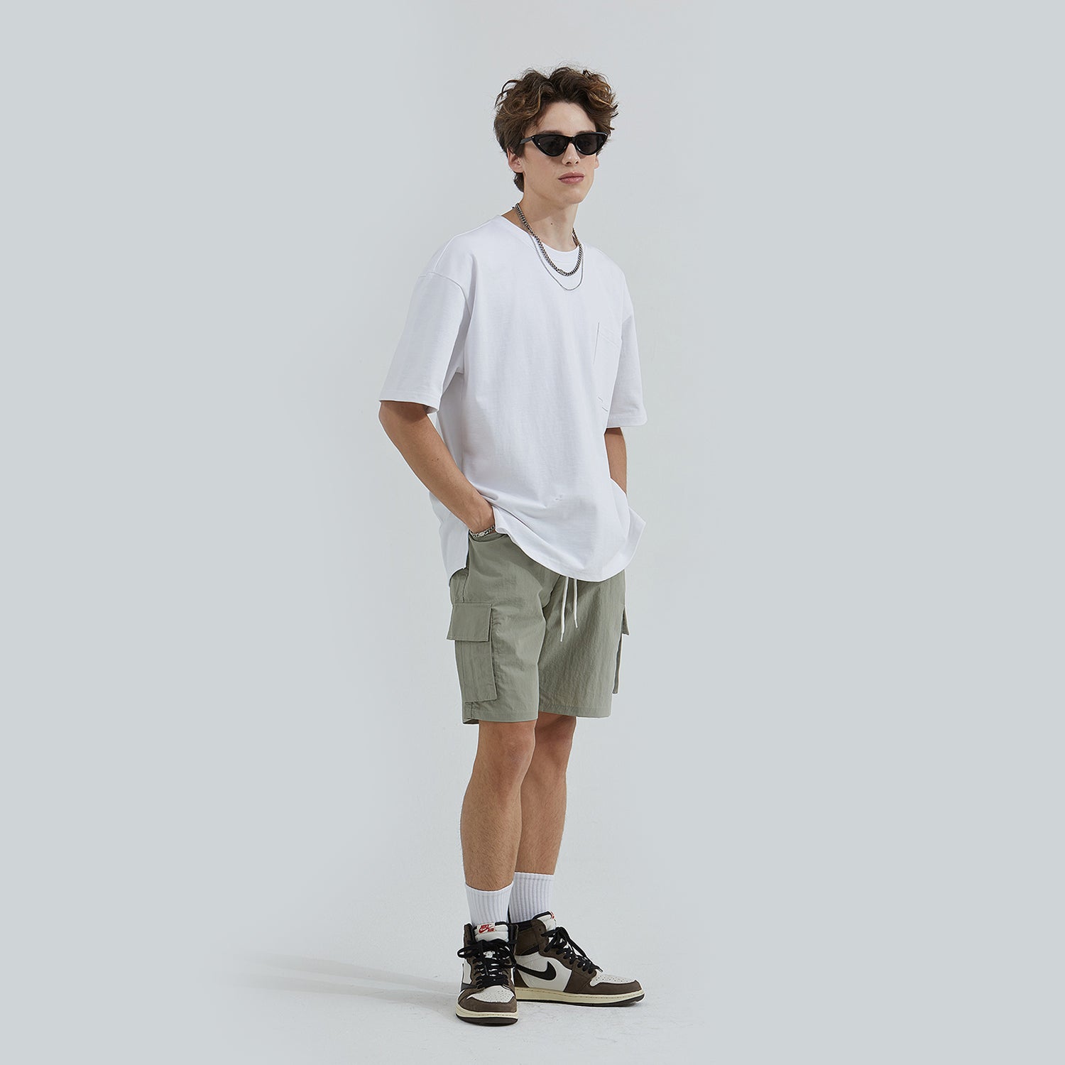 Daily Cargo Shorts (KHAKI GRAY)