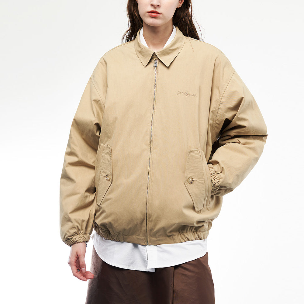 SP COTTON QUILTING BLOUSON-BEIGE