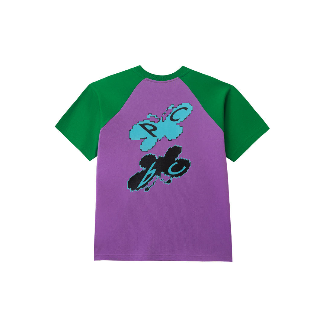 Social Butterfly Raglan Tee - Purple