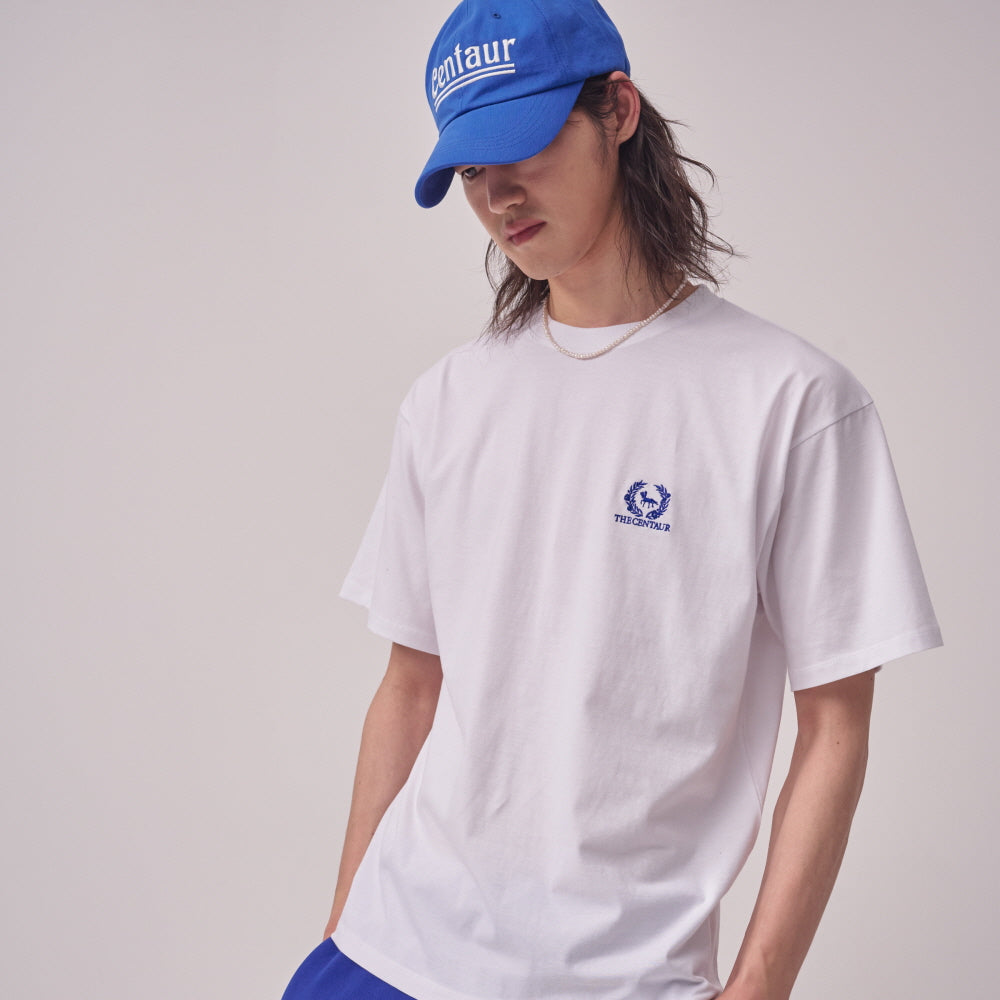 M CENTAUR LOGO TSHIRT_WHITE BLUE