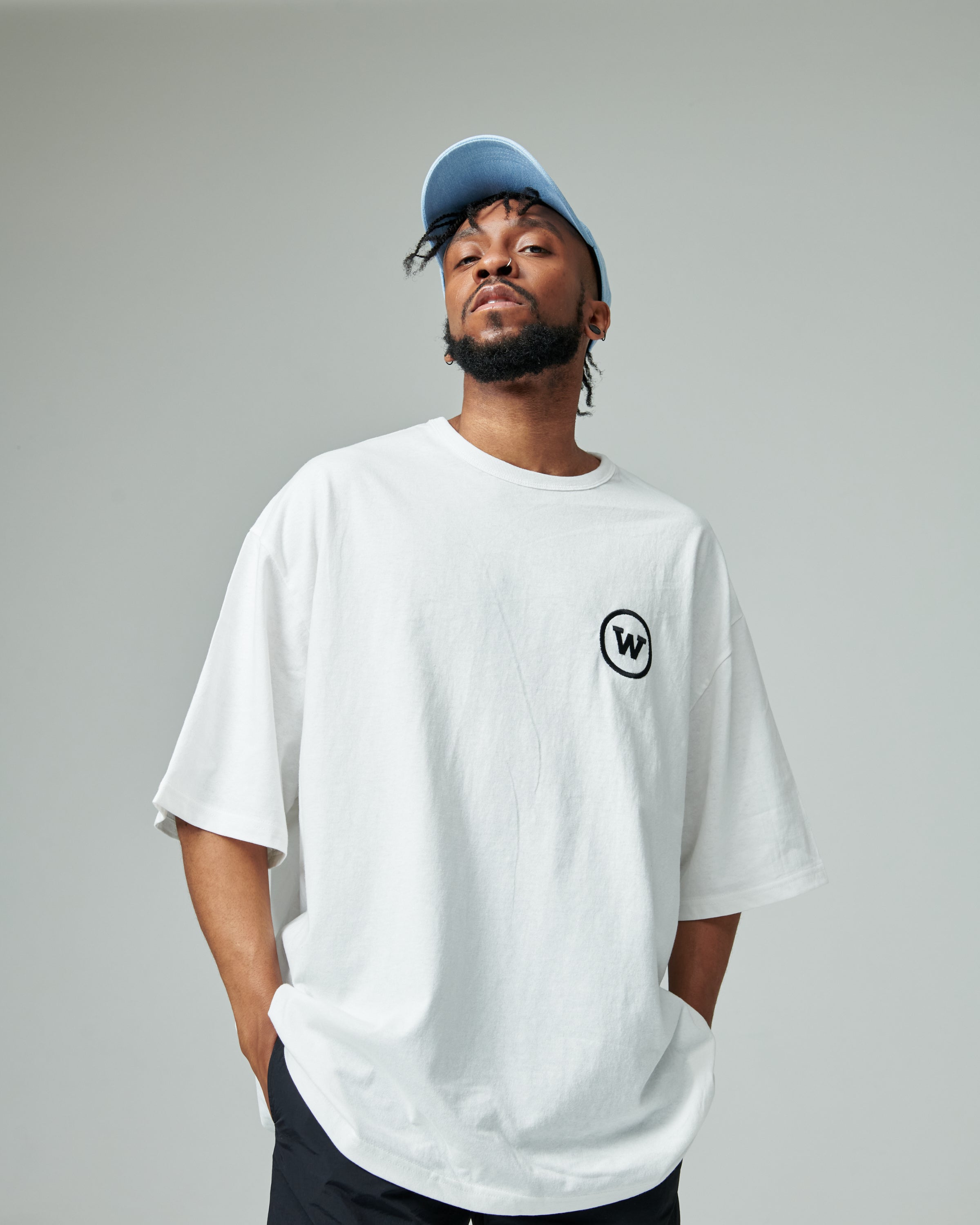 I Diff Logo Oversize T-shirts (White)