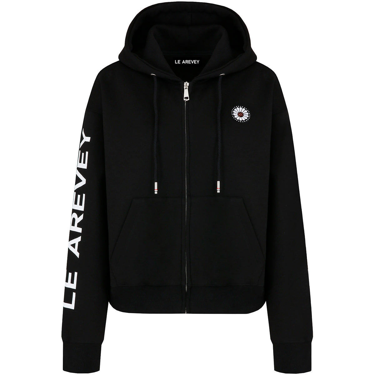 FIOR DA FULL-ZIPUP HOODIE BLACK [WOMAN]