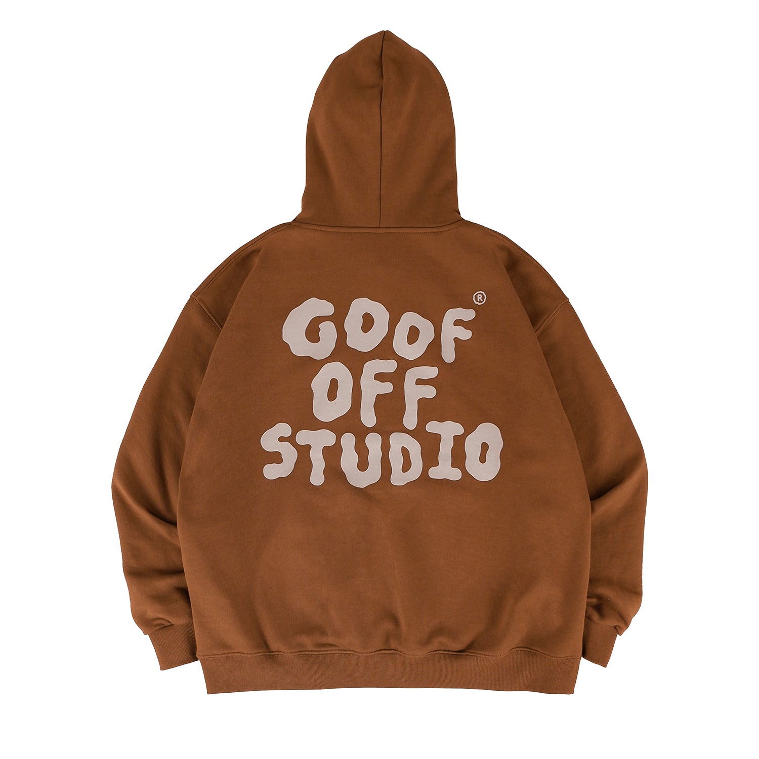 GOOFOFF MAIN LOGO HOODIE - ( Brown )