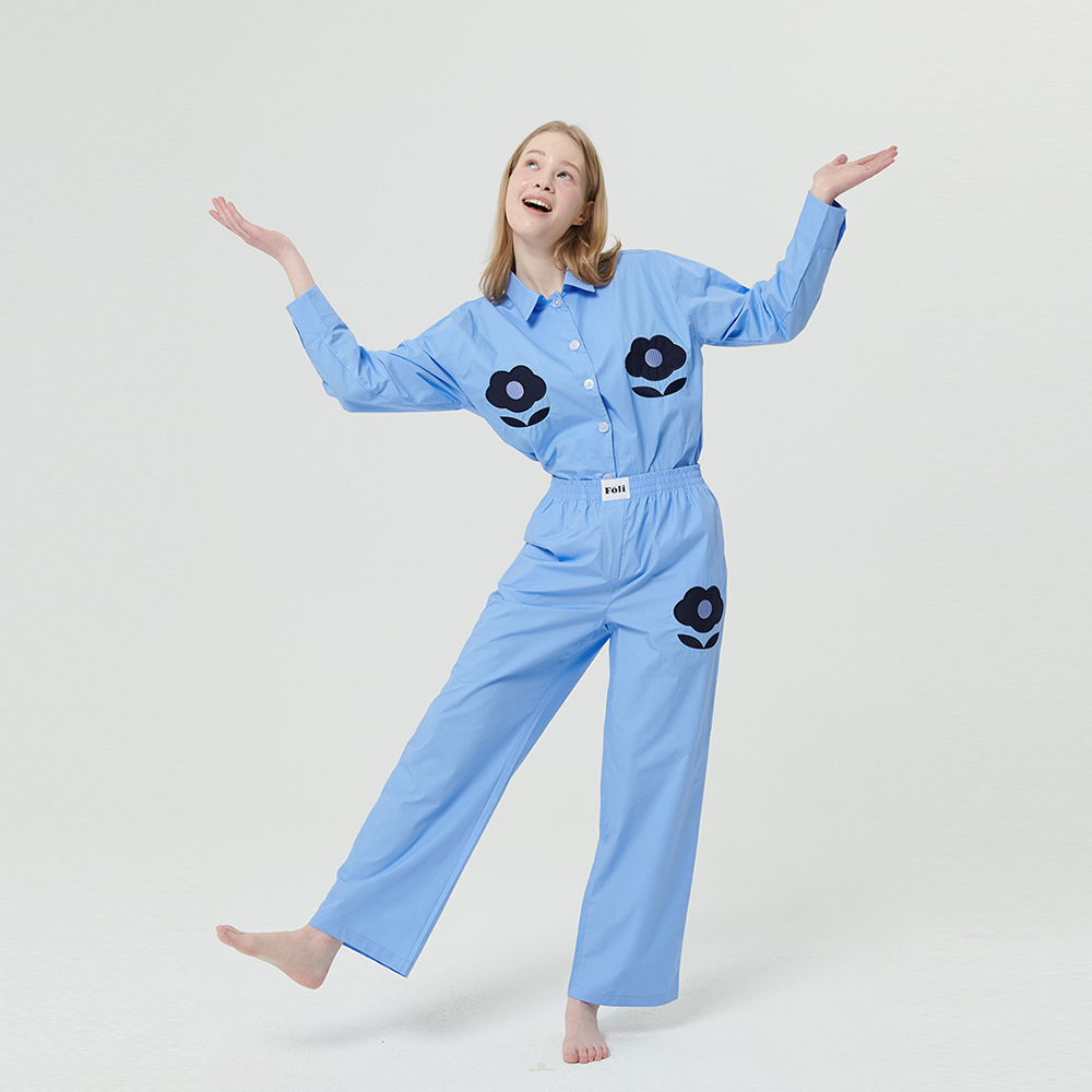 (W) Foli Garden PJ Set Blue