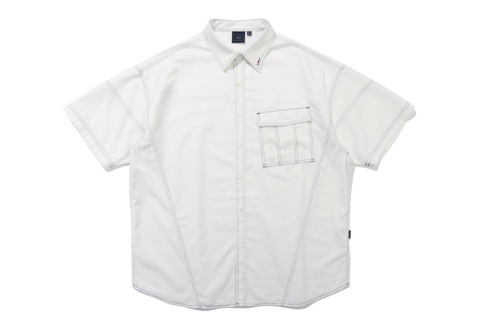 FRONT POCKET WORK SHIRT_WHITE