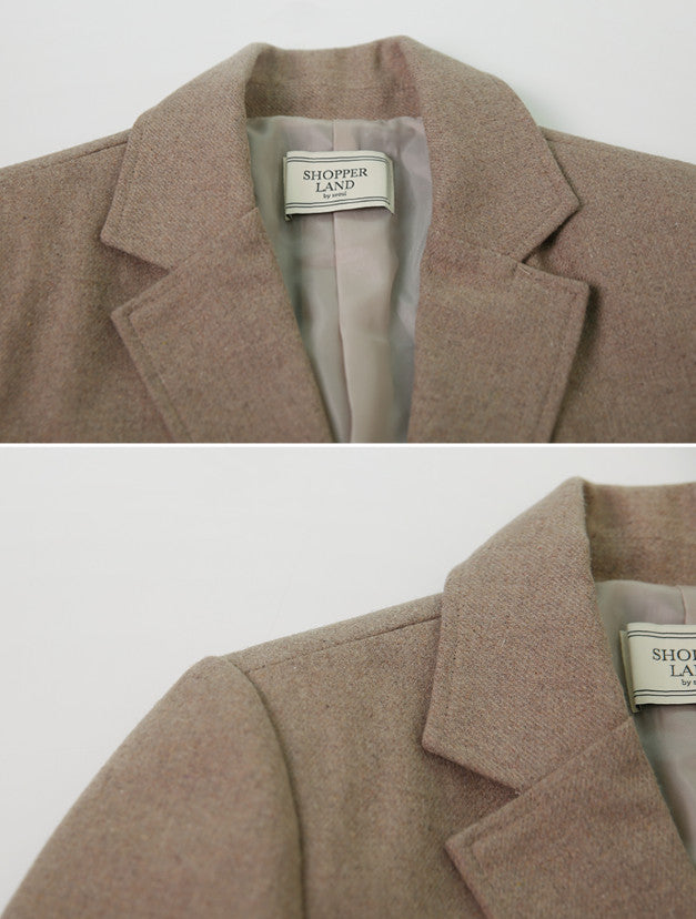 [SHOPPERMADE] Classic Wool Tailored Jacket (3color)