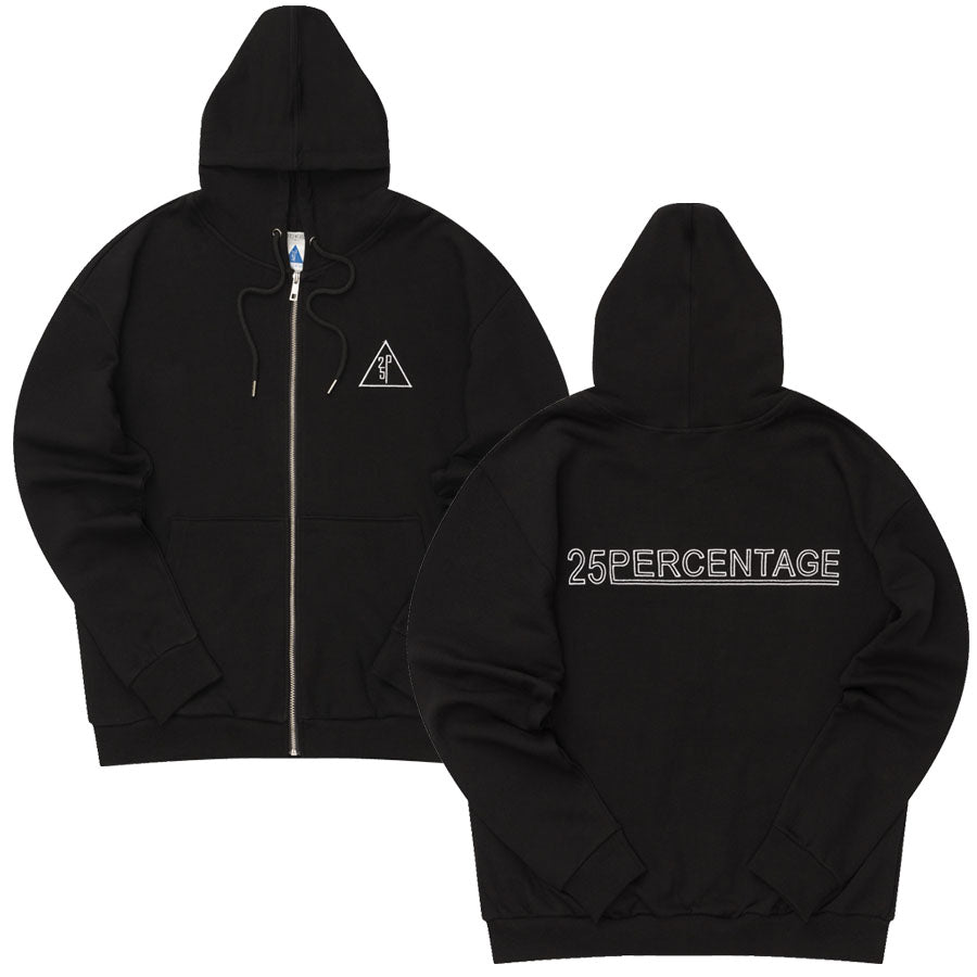 25P ORIGINAL LOGO HOODIE ZIP UP