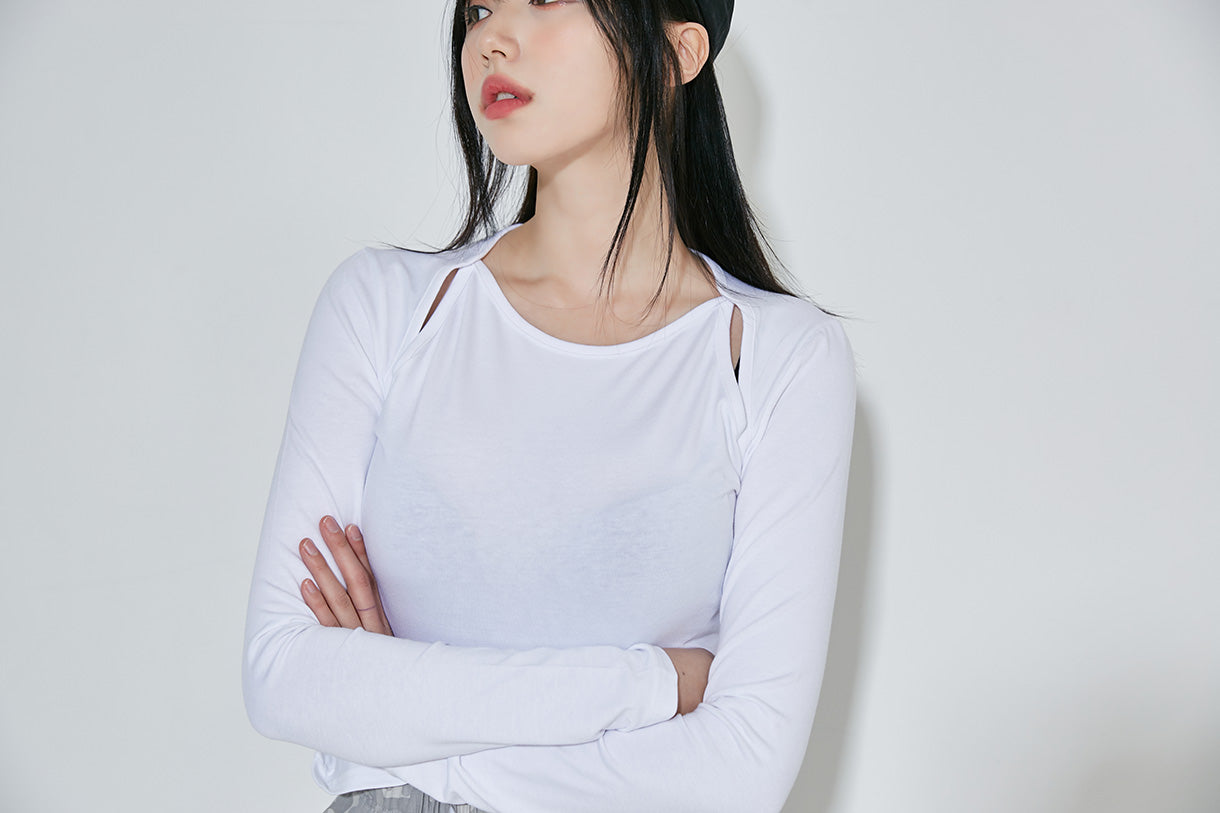 (9066) Wing Crop Tee