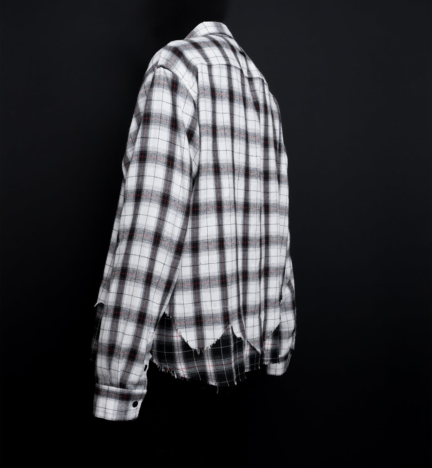 BBD Classic Logo Layered Check Shirt (White)