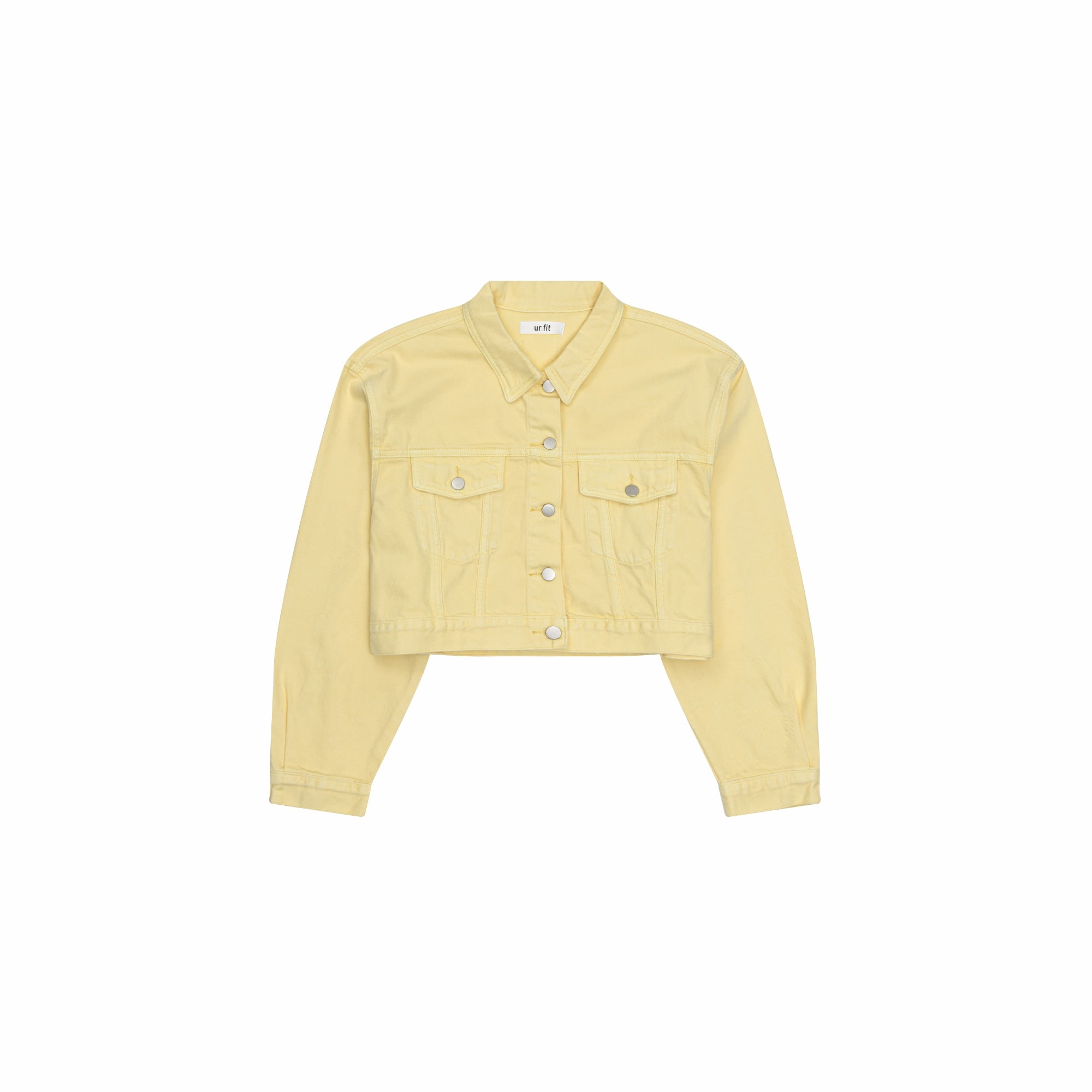 LAPILLUS HAEUN WORN BLONDE LOOSEFIT ‍CROP DYEING JACKET‍ [26619]