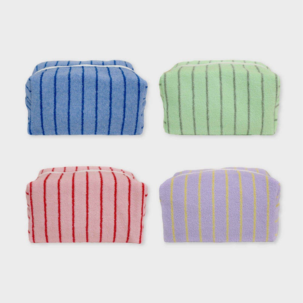 Stripe terry pouch_Large (4colors)