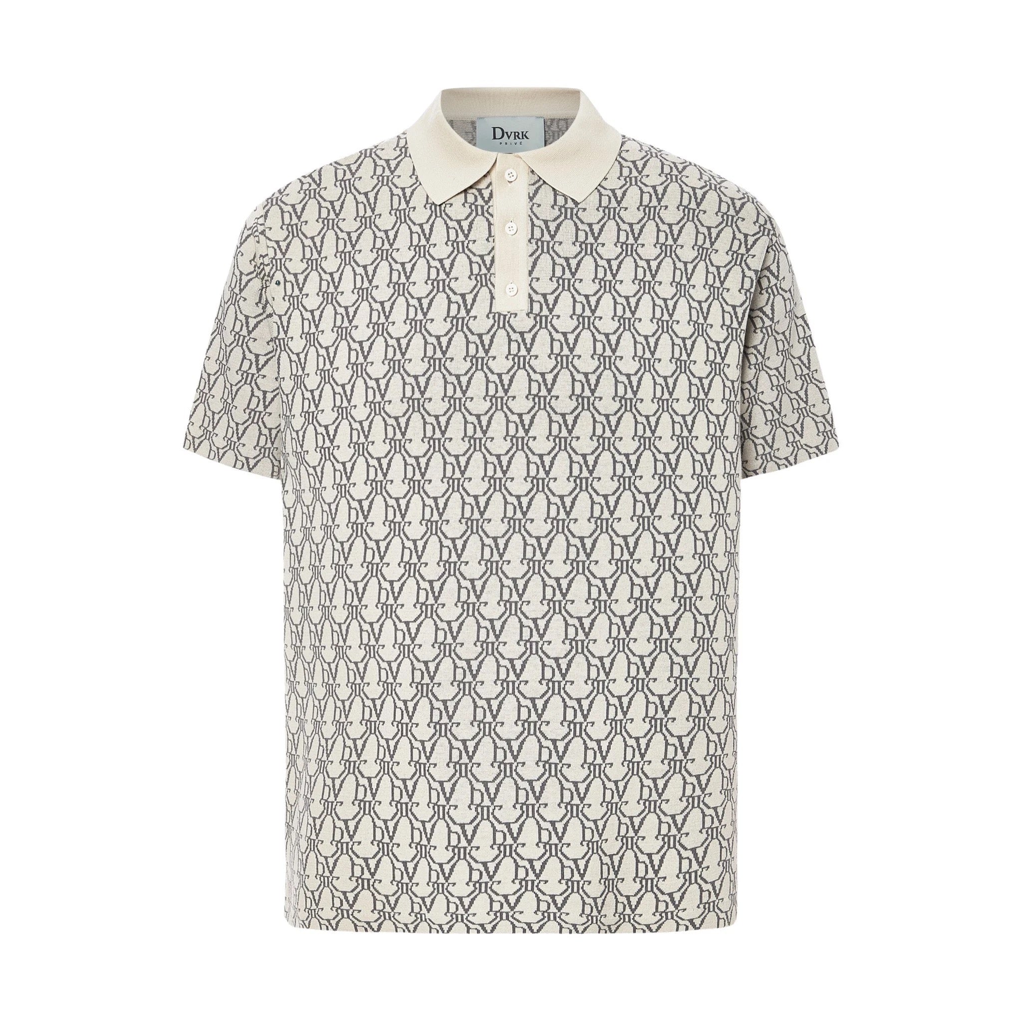 DVRK PRIVÉ MONOGRAM POLO - CREAM