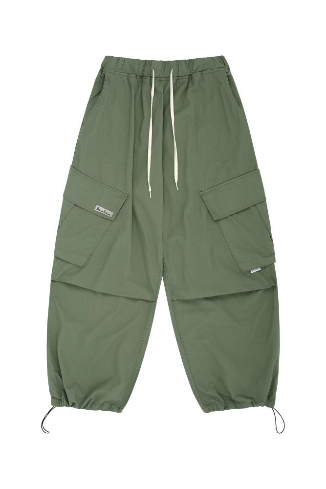 Khaki balloon cargo pants