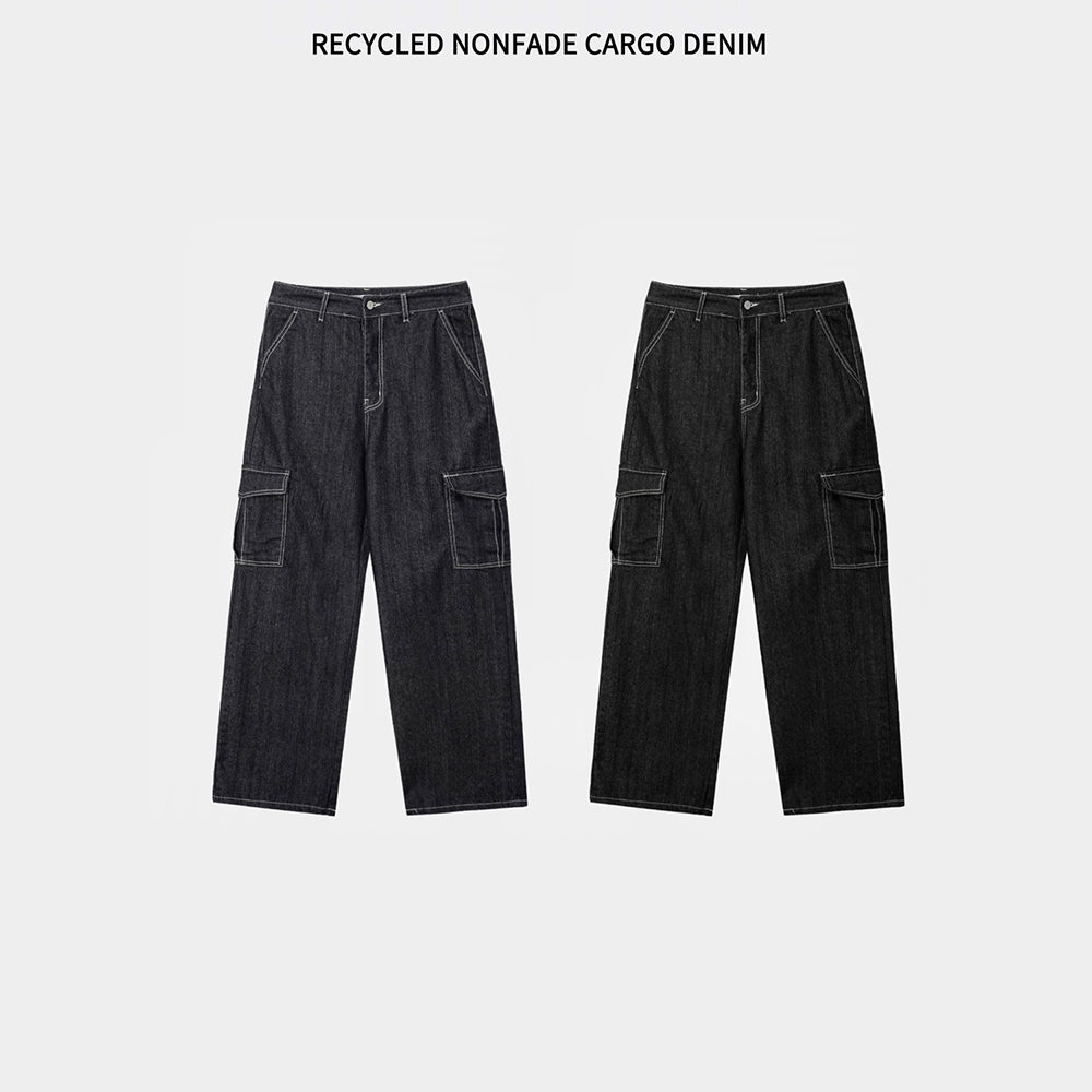 Dun Non Fade Black Cargo Pants (615)