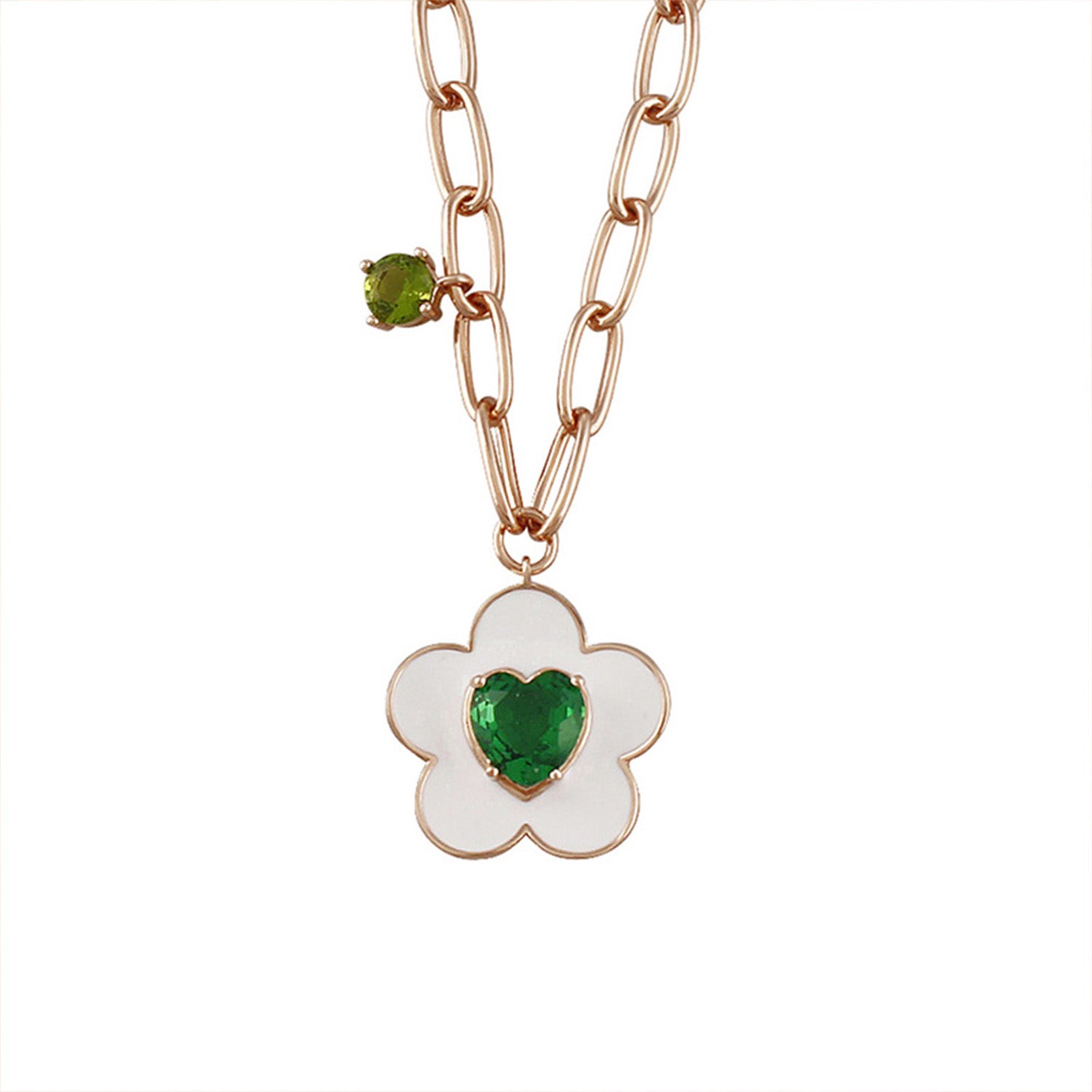 APPLEGREEN FLOWER NECKLACE