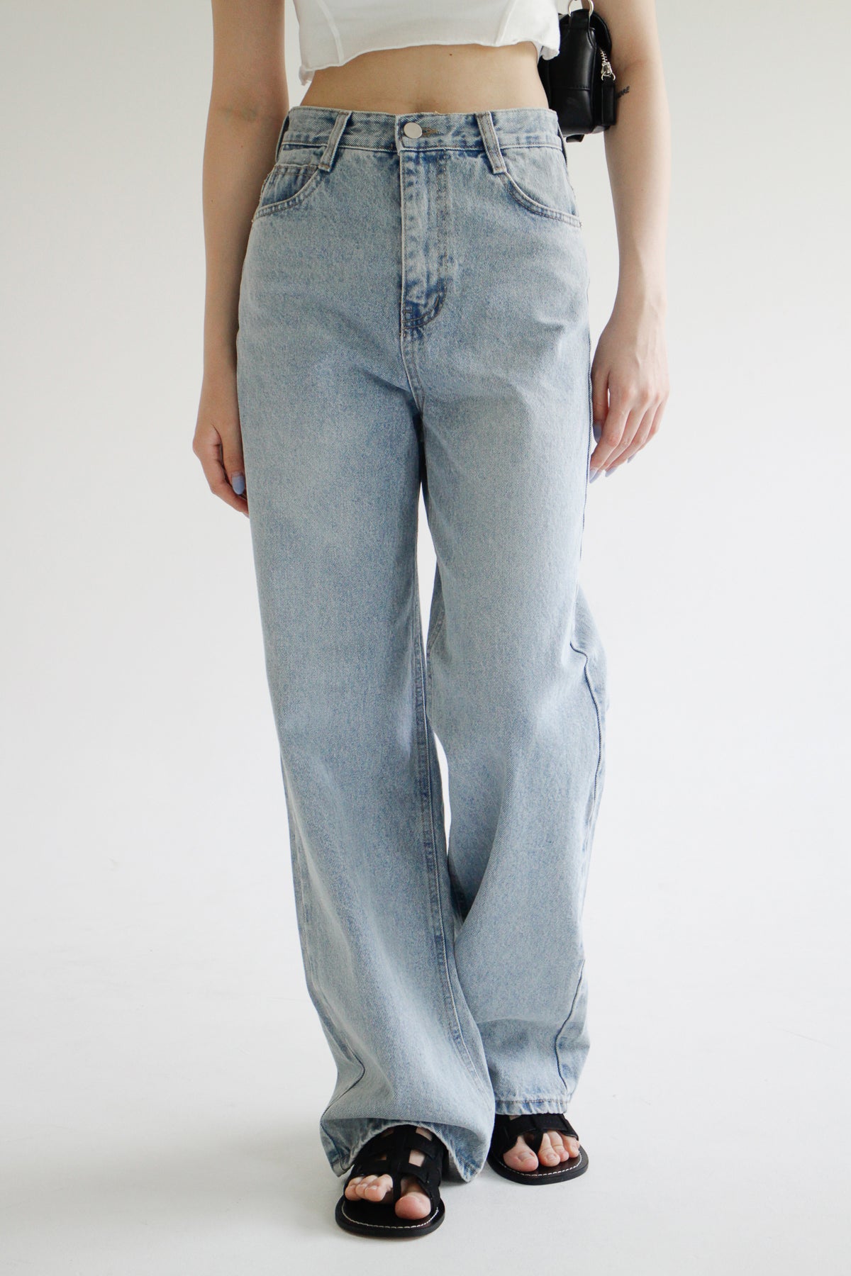 no.1297 Strong Light Blue Wide Pants