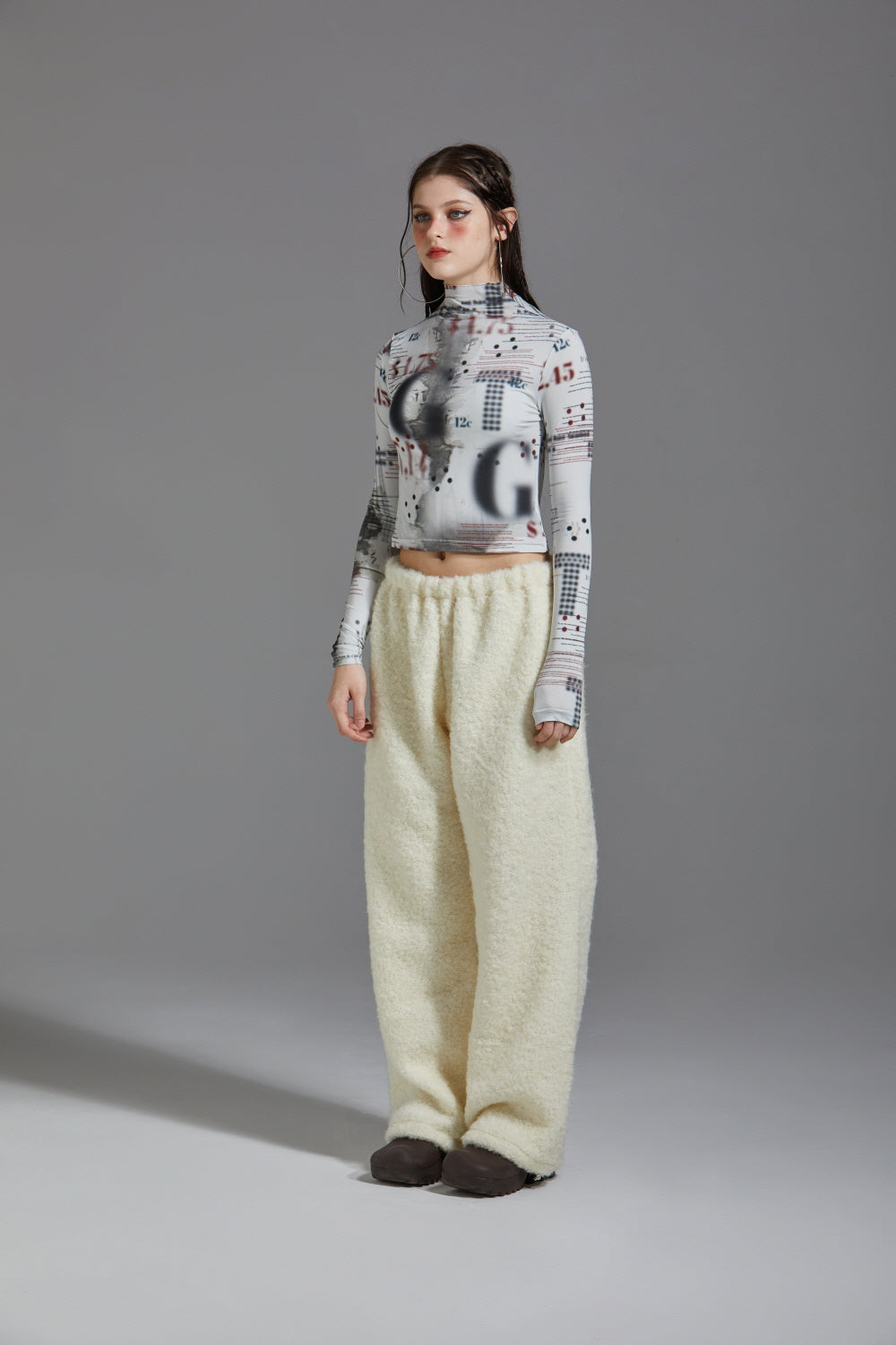 TERRY WOOL PANTS