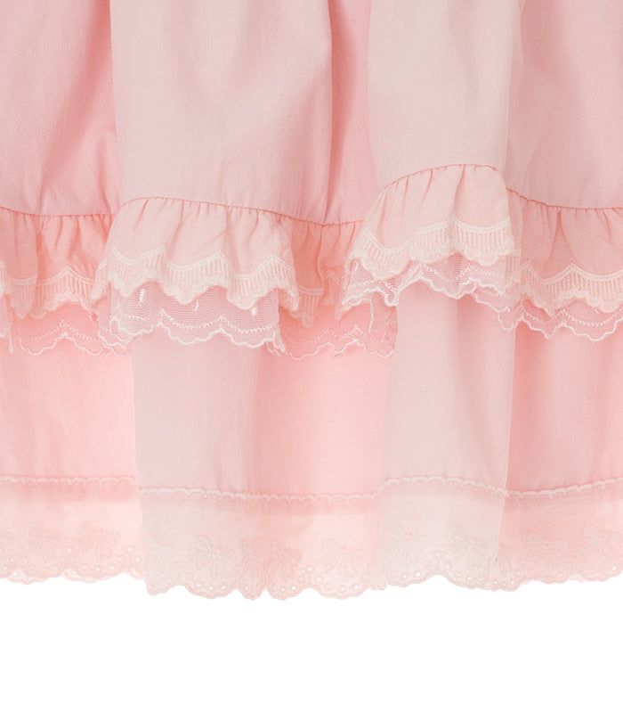  lace wrap skirt_pink