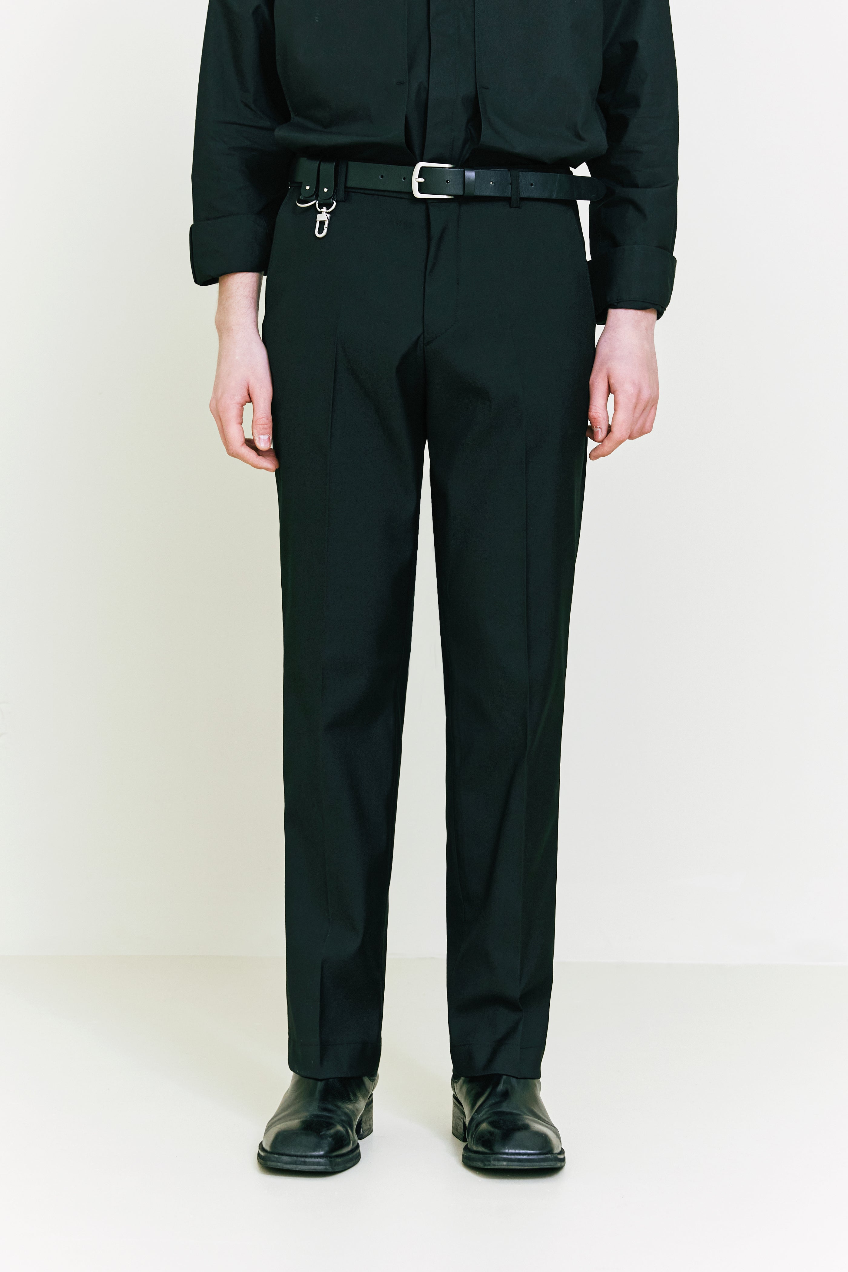 Back Zipper Slacks black